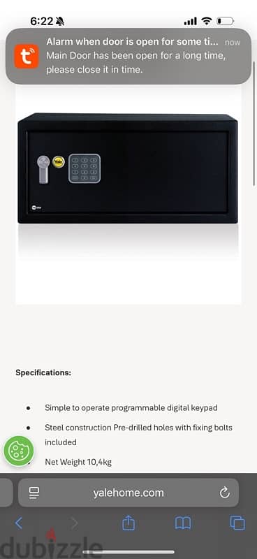 yale safe usa import new sealed digital with keys 1