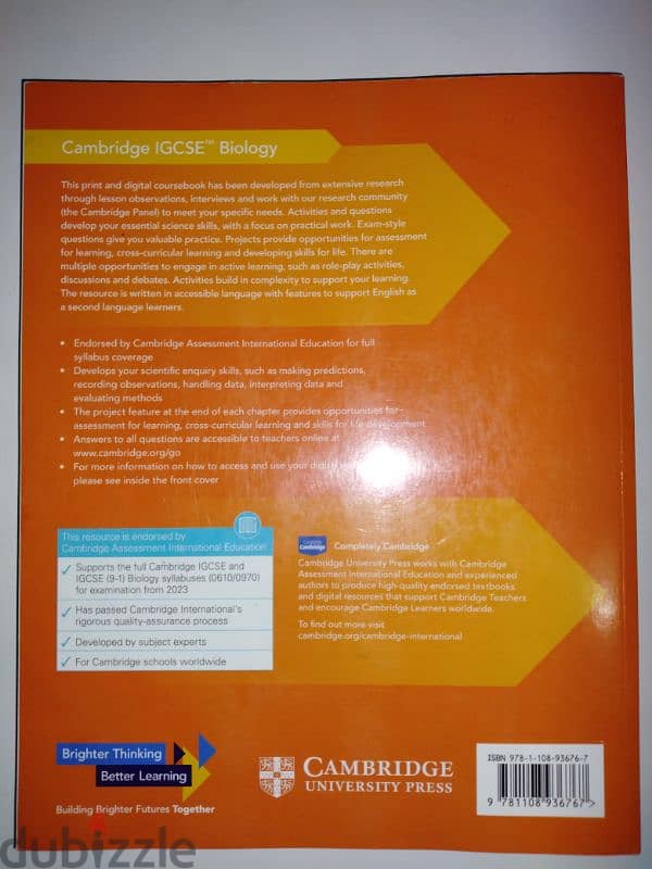Cambridge IGCSE Biology Coursebook 1