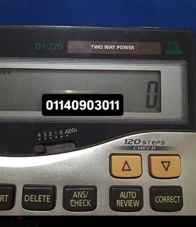 آلة حاسبة مالية وأعمال كاسيو اصلية مستعملة طاقة شمسية وحجارة