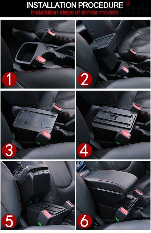Armrest for any suitable car 4