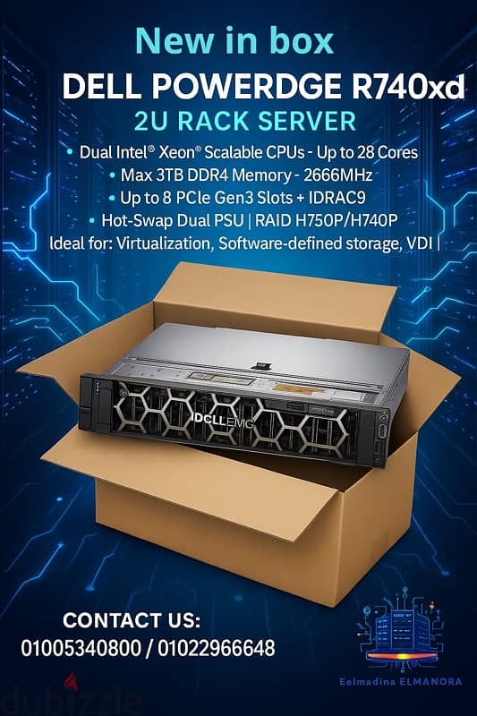 Now in bok DELl power DGE R740xd 2U RACK Server - Desktop computers ...