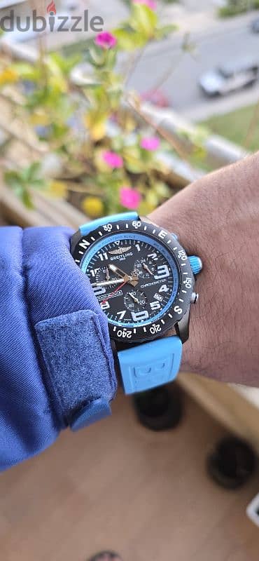 Breitling light blue 9
