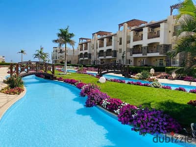 شالية 120م sea view + pool view متشطب في العين السخنة - قرية بلو بلو عالبحر مباشرة
