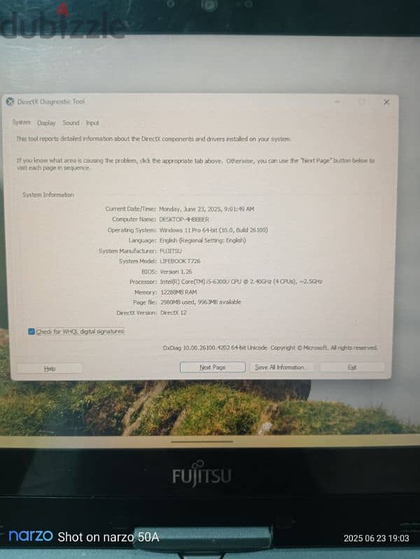 Fujitsu t726 5
