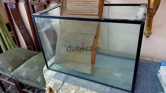 حوض سمك زجاج مقوي 60×40