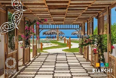 Chalet finished on the beach and the VIP view pool - Bianchi Village 120m open view for sale in installments over 10 years