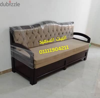 كنبه سرير خشب زان تتحمل جميع الأوزان