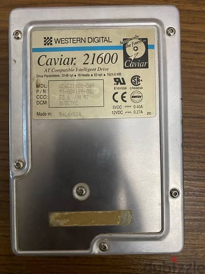 هارد ديسك ١،٦ جيجا ويسترن hard disk 1.6 gb western