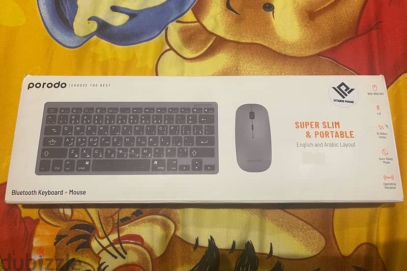 porodo blutooth keyboard + mouse 1