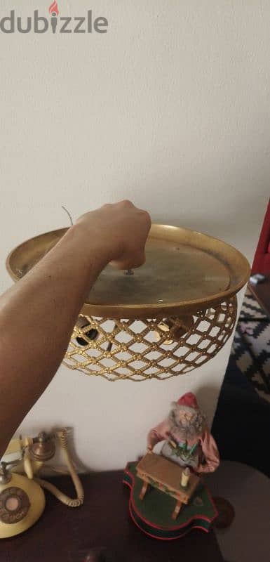نجفة مدهب كريستال
