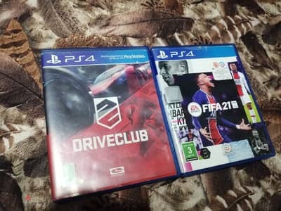 سي دي ps4 لعبتين حاله جيده