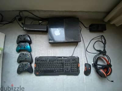 Xbox with accessories