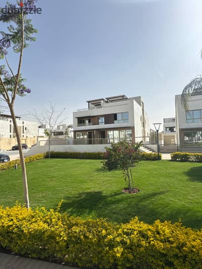Twin house villa in Upville, the most upscale area in October, next to Palm Hills