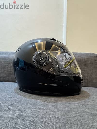 scorpion helmet + blue mirror visor new - خوذة