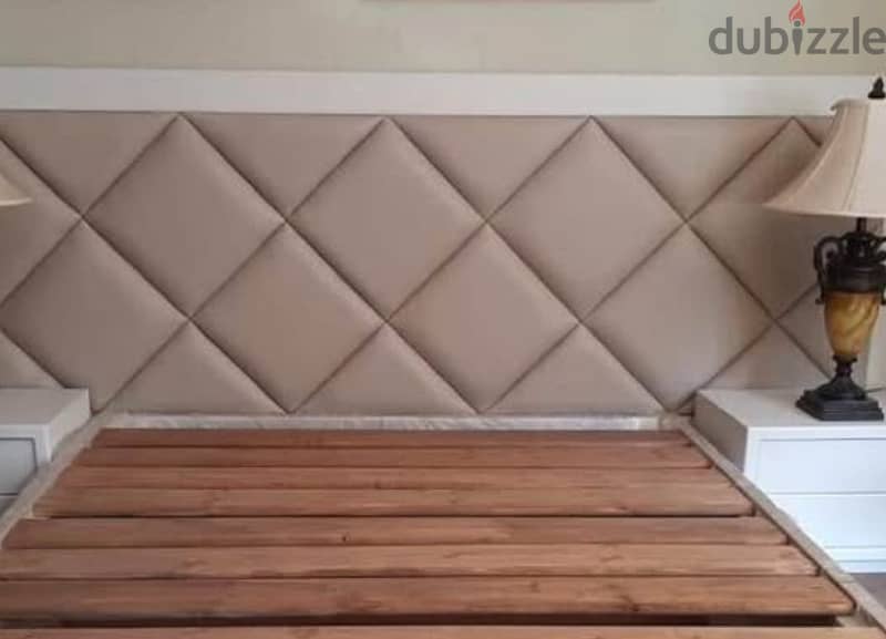 king bed size 180 x 200 cm plus 2 commodes  و ٢ كومود مودرن 1
