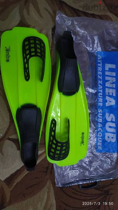 زعانف ايطالى غوص وسنوركل وسباحة غطس جديد snorkeling , diving fins