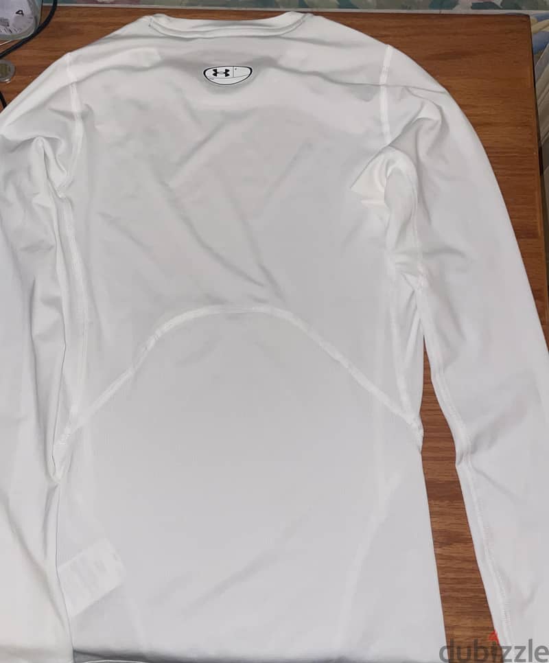 Under Armour White Compression Shirt - Small 2