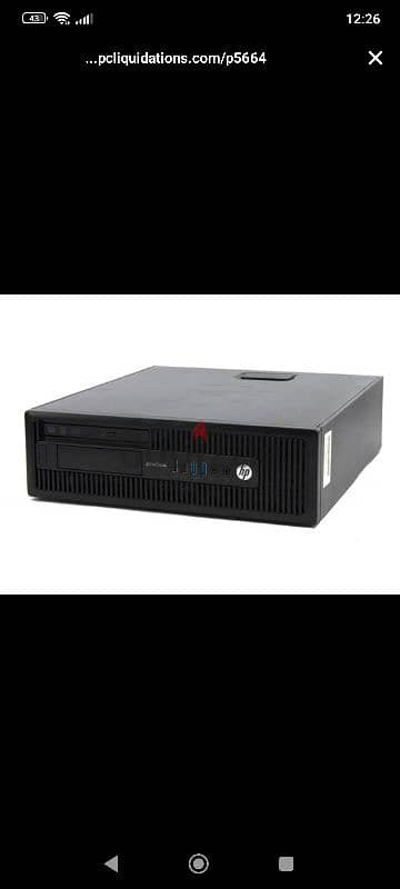 كمبيوتر HP EliteDesk 705 G1 SFF