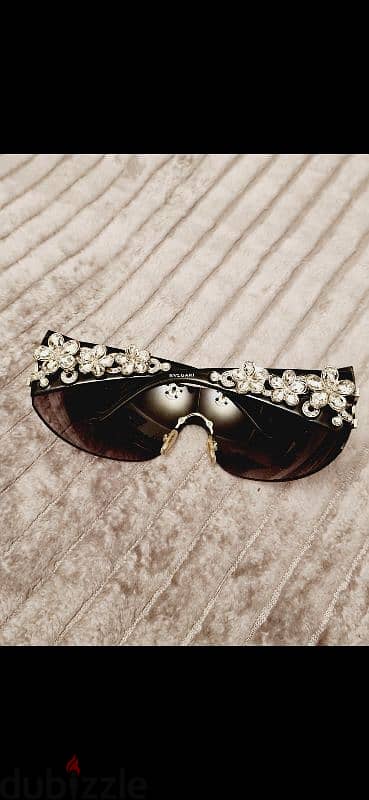 BULGARI Crystal Flower Sunglasses