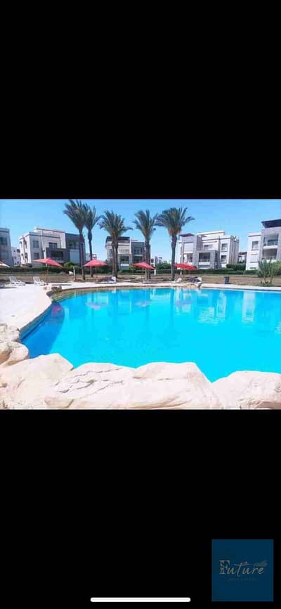 للبيع شاليه في أمواج ارضي بجاردن  غرفتين علي البول دايركت اقل سعر ارضي في امواج Amwaj North Coast