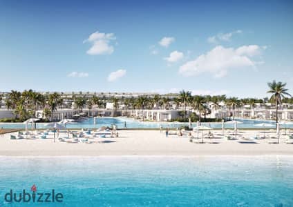 بخصم كويس شاليه متشطب شايف البحر للبيع بالتقسيط علي 10 سنين بجوار silver sands