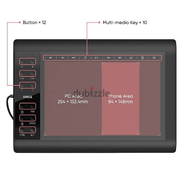 vinsa 1060 plus graphic tablet 3