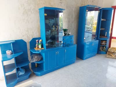 ٤ وحدات نيش خشب عمولة