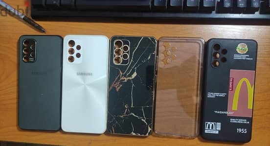 5 جرابات لوكس Samsung A32 سامسونج بنصف الثمن لسرعة البيع