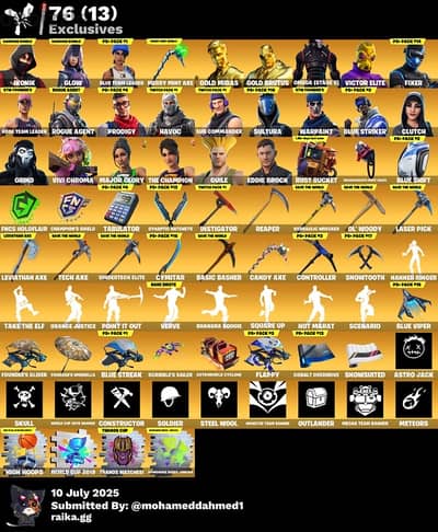 STACKED FORTNITE ACCOUNT