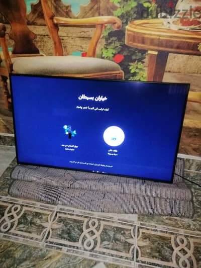 شاشة سمارت سامسونج Du7000 مقاس 43 جديدة بالبرشام