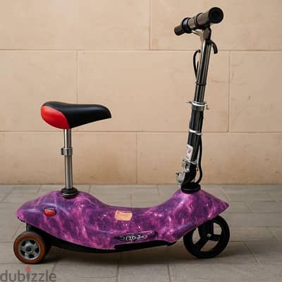 Flash Electric Kids Scooter with Adjustable Seat and Support