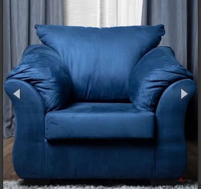 Navy blue sofa set