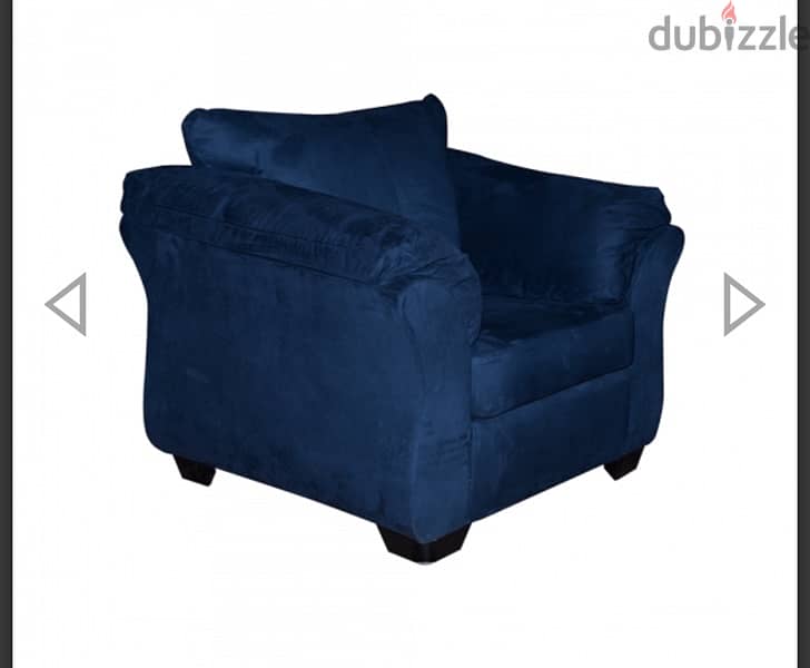 Navy blue sofa set 4