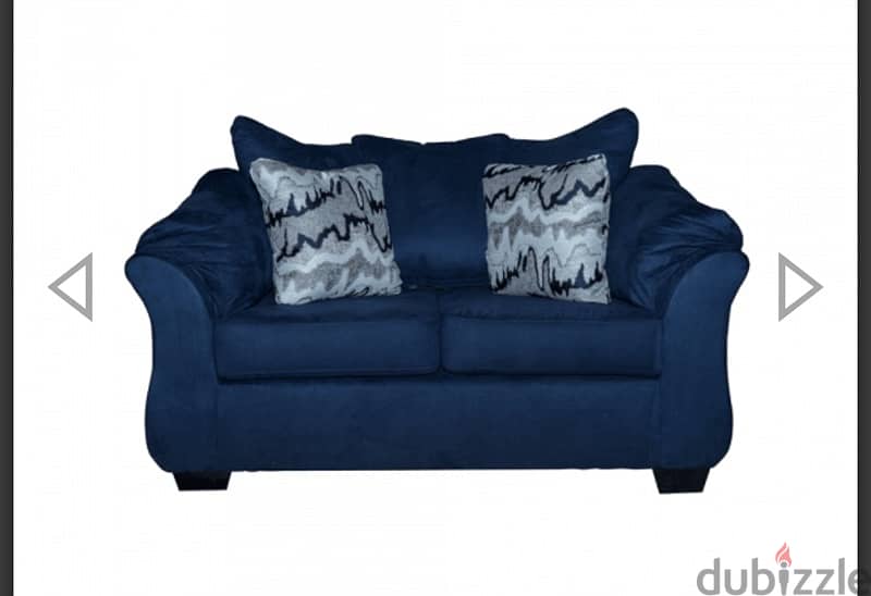Navy blue sofa set 5
