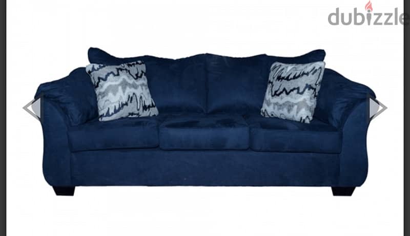 Navy blue sofa set 6