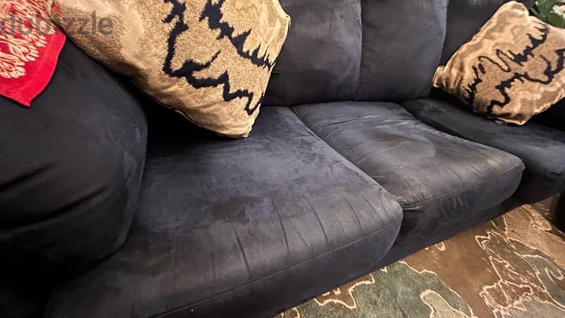Navy blue sofa set 7