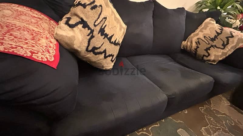 Navy blue sofa set 8