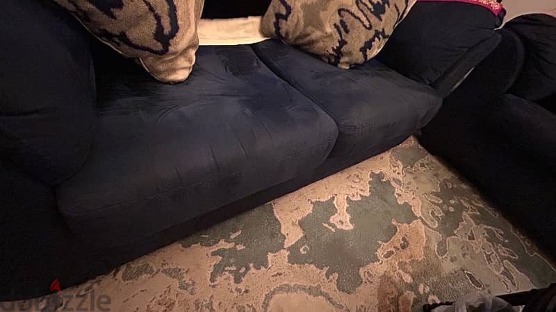 Navy blue sofa set 9