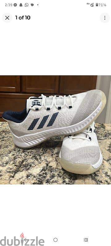 ADIDAS Mens Harden B/E 2 Basketball Shoes BB7670 White/Navy Sizes 10