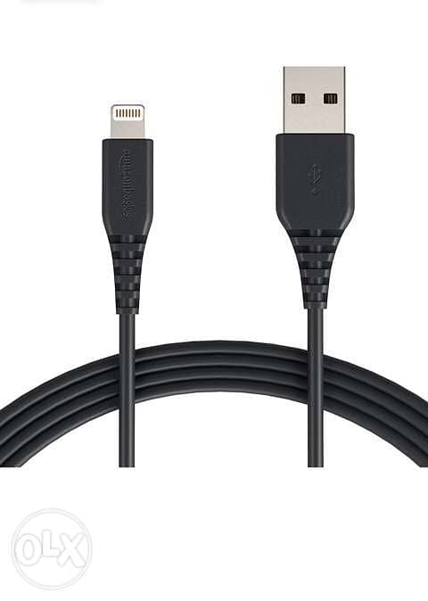Amazon basics iPhone cable charge ٣ متر 3