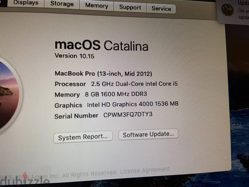 Apple macBook pro mid 2012 3