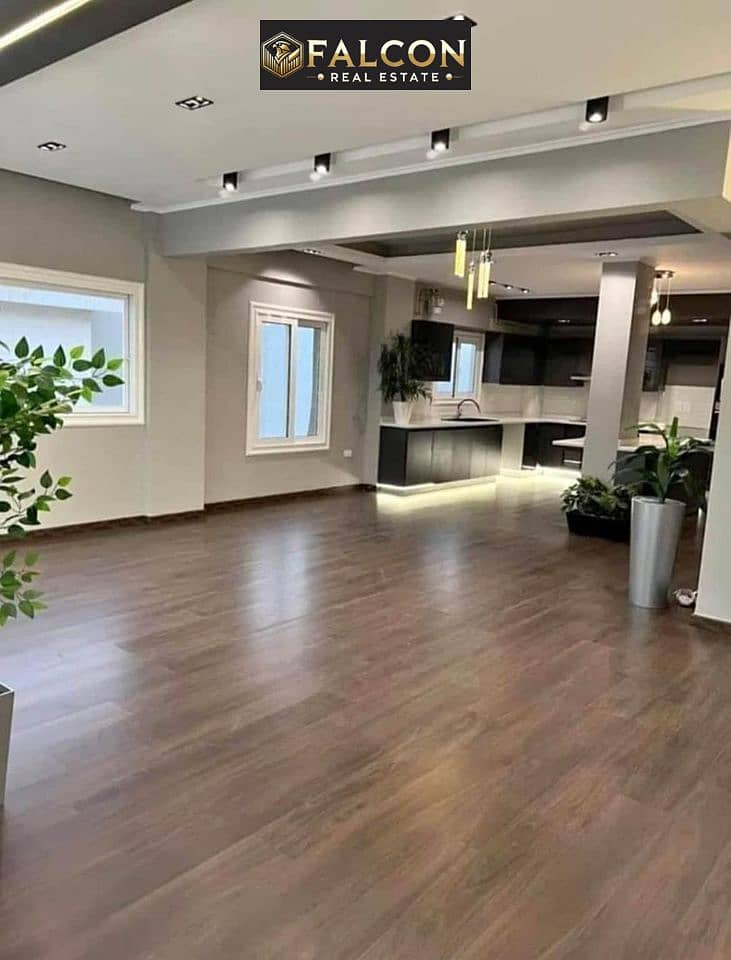 Apartment for sale 160 m fully finished with ACs ready to move Compound ...
