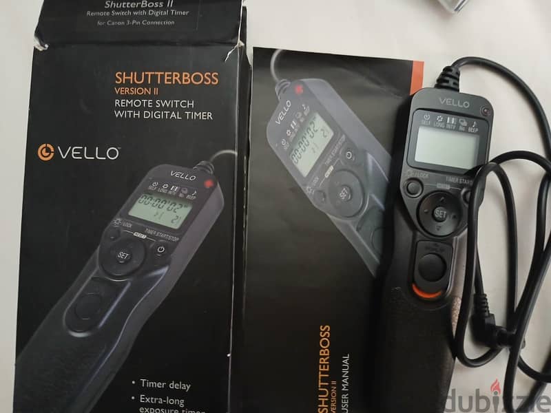 Vello ShutterBoss II Timer Remote Switch for Cameras with Canon 3-Pin 2