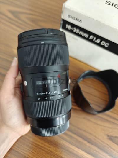 Sigma Art 18-35 f1.8 for ((Canon)) استعمال خفيف جدا