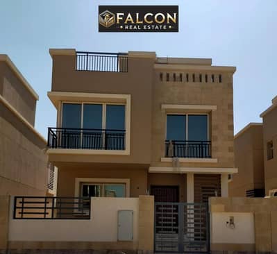 Villa for sale at the lowest price in front of Cairo International Airport with a down payment of 2 million in Taj City, New Cairo