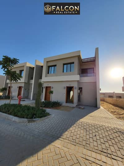 Villa for sale, near delivery, first row on the lagoon, with a 7.4 million down payment in Azha Village, Ain Sokhna