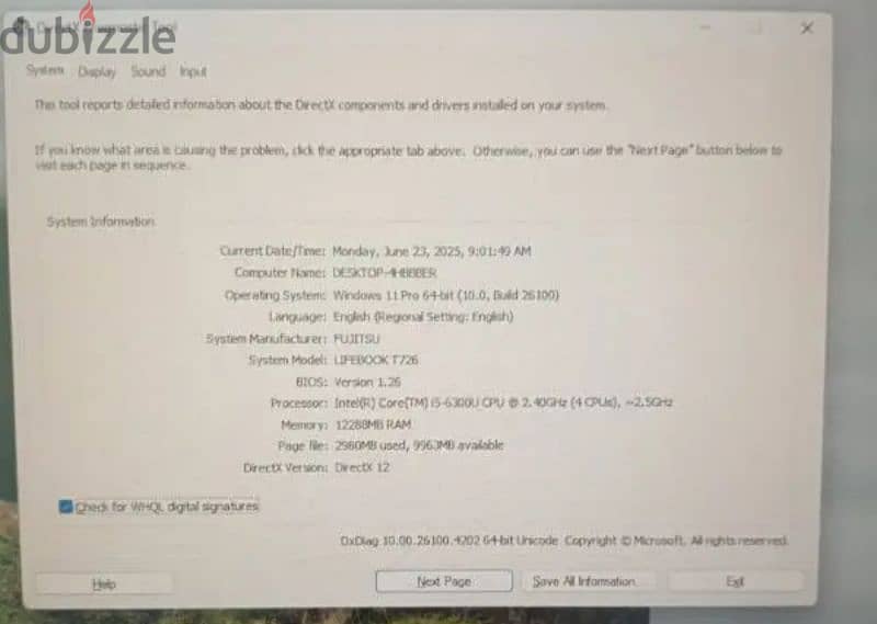 fujitsu t726 core i7 6th 2