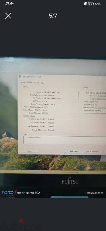 fujitsu t726 core i7 6th 5