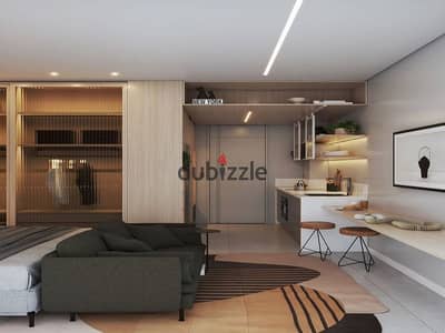 Studio apartment for sale in Sheikh Zayed, 57 sq m, currently rented for $150 per day, opposite the Oasis Hotel. A bargain price! Only 35% down paymen