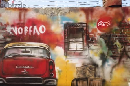 رسم جدارى على روف